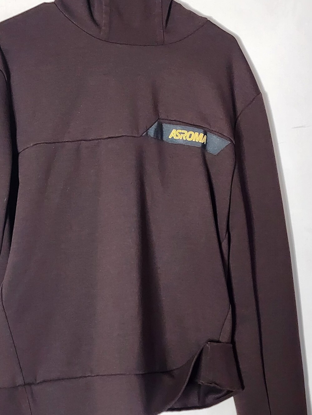 Roma Brown ASROMA Logo Sweatshirt Label Detail